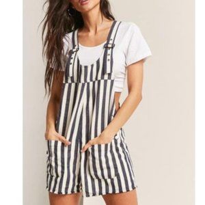 Forever 21 Striped Overalls